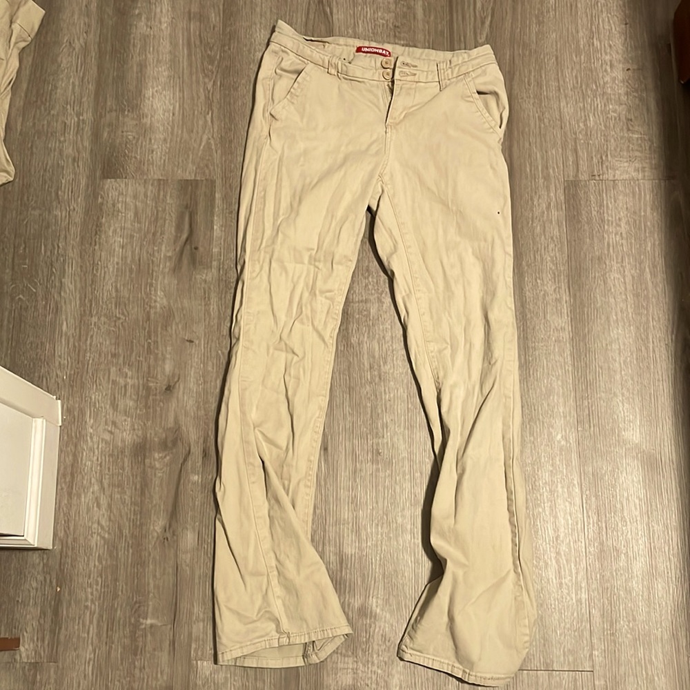 Cute khaki flare pants